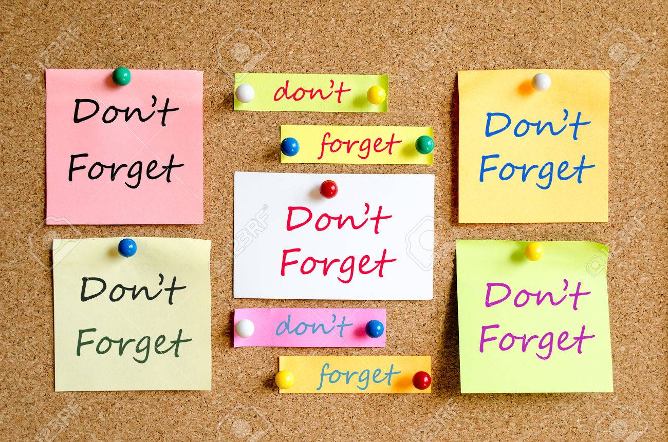 colorful sticky notes on