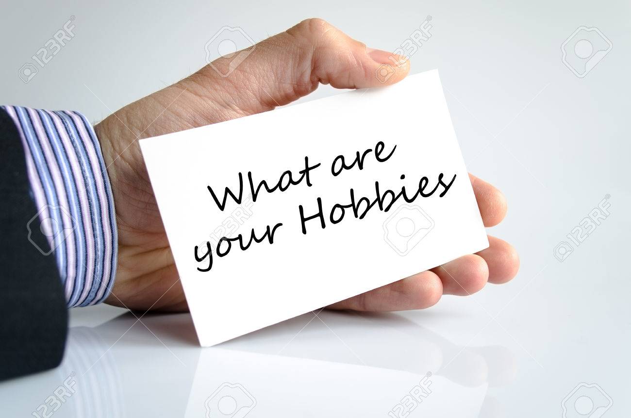 what are your hobbies text concept isolated over white background what is your hobbies