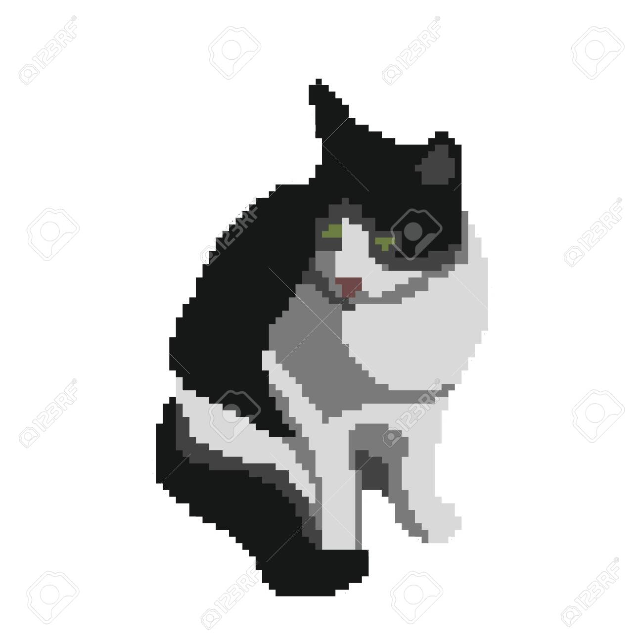 Pixel Cat Images – Browse 77 Stock Photos, Vectors, and Video