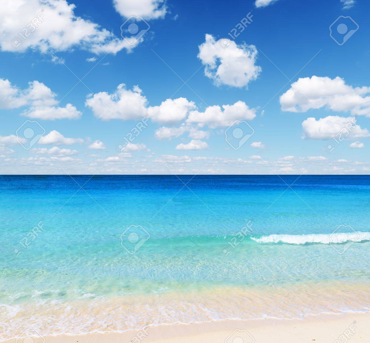 Tropical Beach Sky And Sea Stock Photo Picture And Royalty Free Image Image