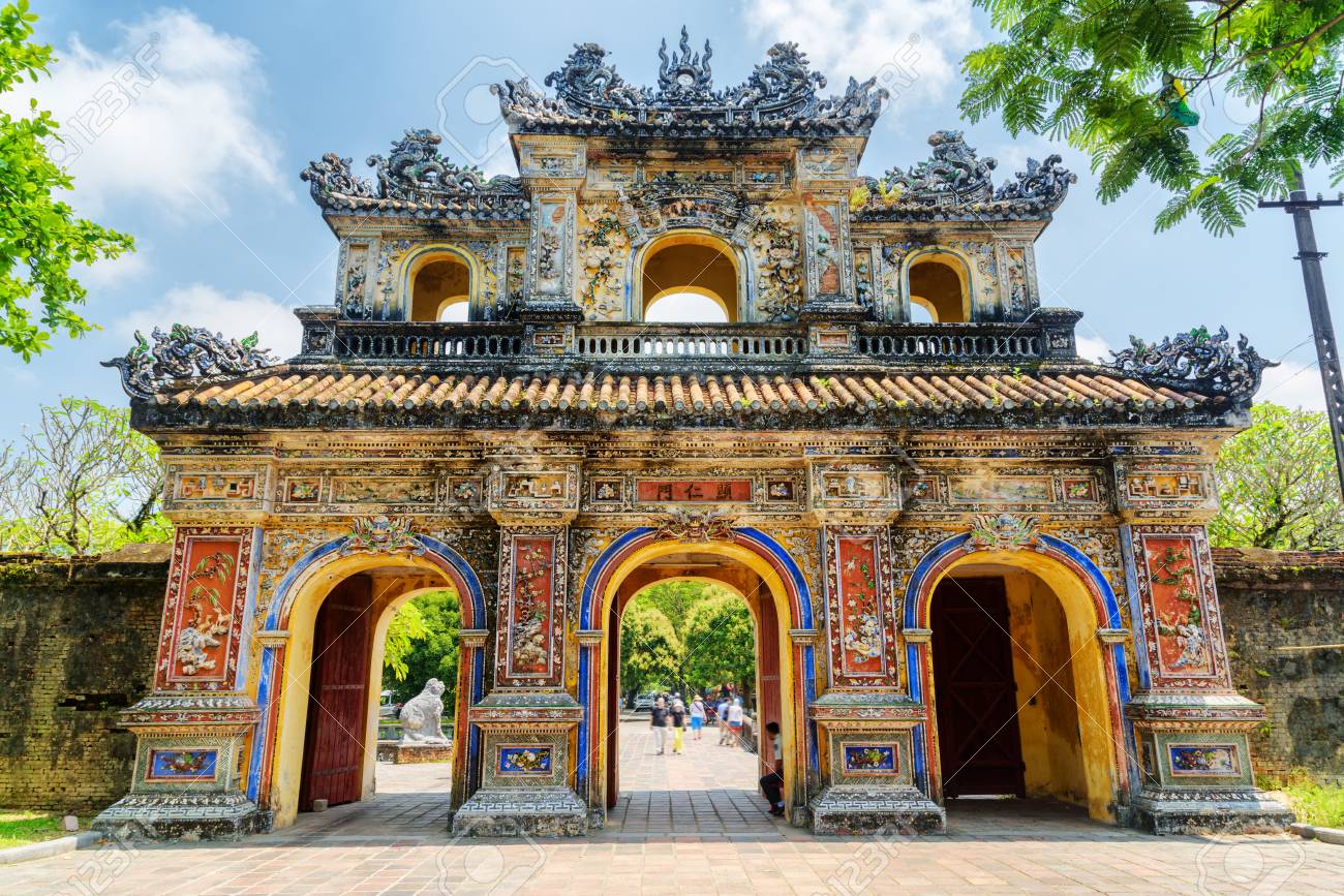 The East Gate Hien Nhon Gate To The Citadel With The Imperial Stock Photo Picture And Royalty Free Image Image 101985220