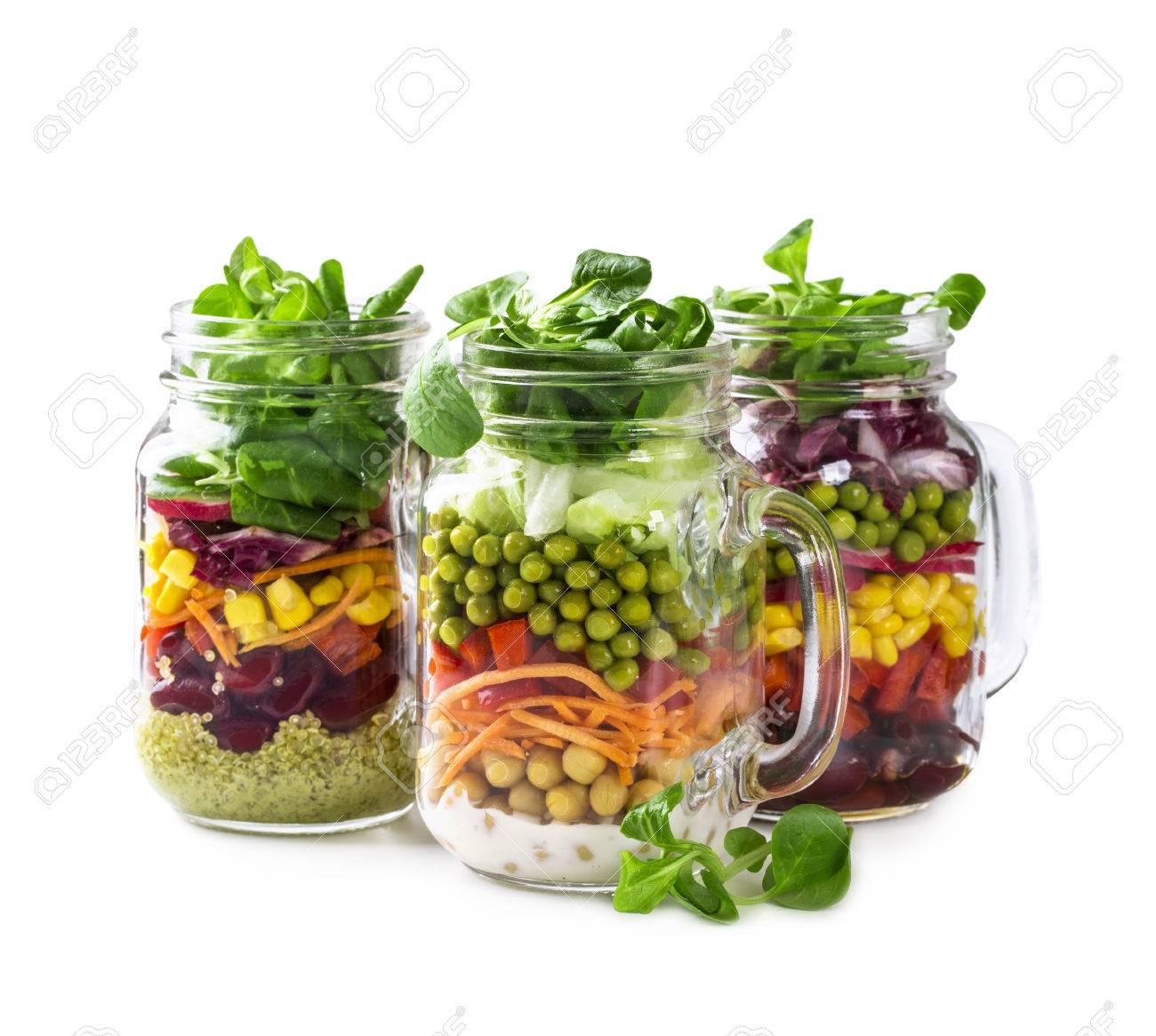 Download Homemade Vegetable Salad In A Glass Jar Stock Photo Picture And Royalty Free Image Image 81193436 Yellowimages Mockups