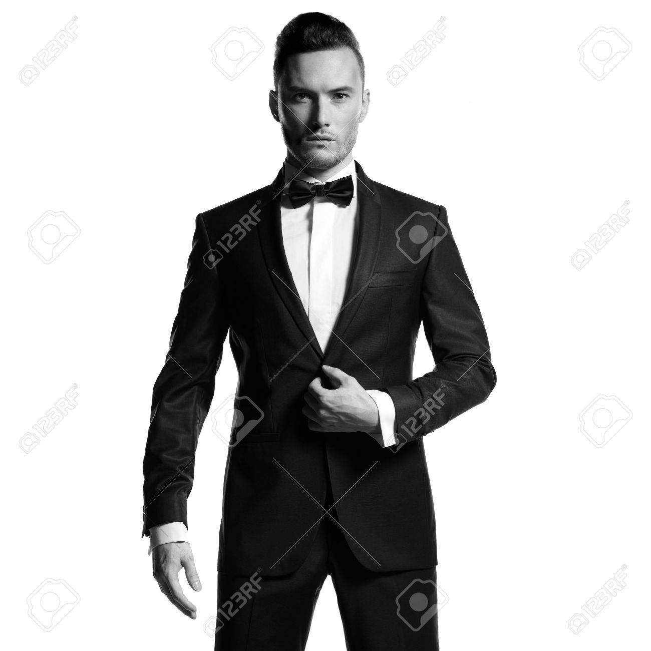 portrait of handsome stylish