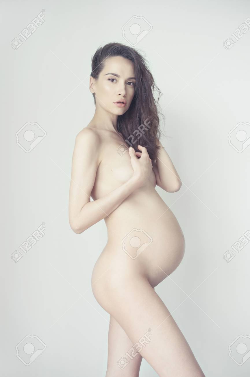 Conceptual Photo Of Elegant Naked Pregnant Woman. Beautiful Pregnancy. Love  And Care Stock Photo, Picture And Royalty Free Image. Image 105279389.