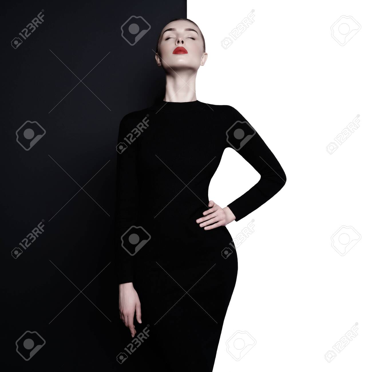 professional black dress