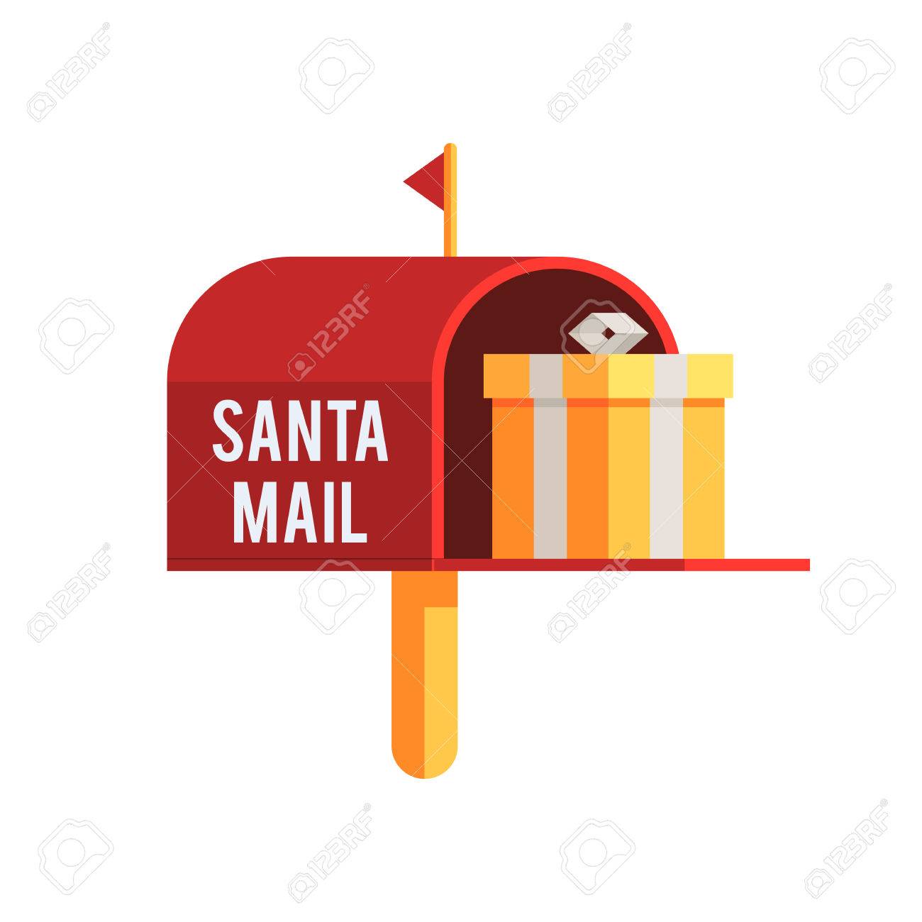 christmas outdoor mailbox with gift box holiday mail a letter get a letter from santa in the mail free
