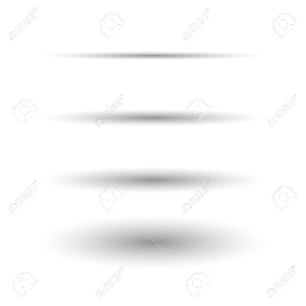 白の楕円形の影 のイラスト素材 ベクタ Image