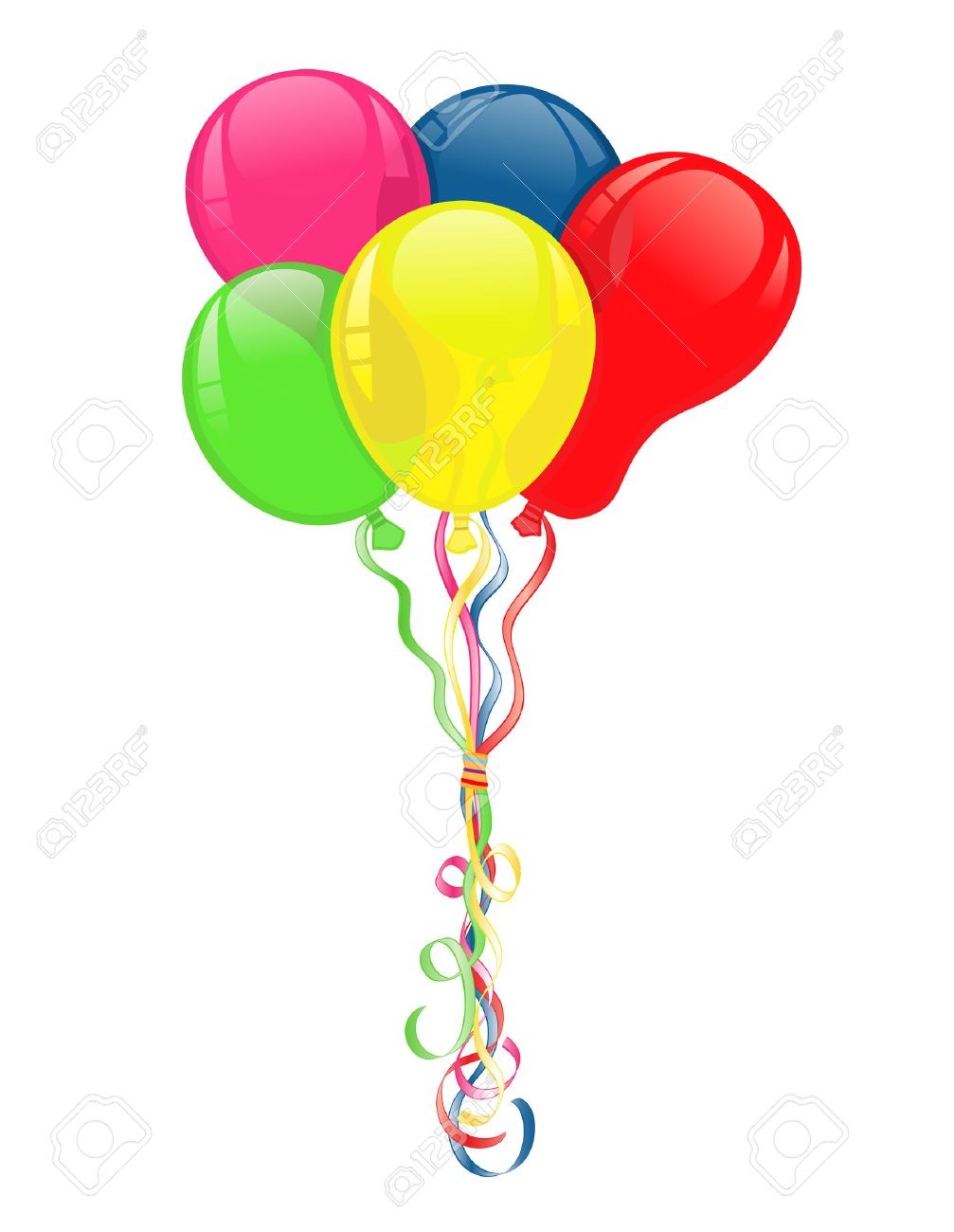 colorful balloons for party celebrations vector file saved as