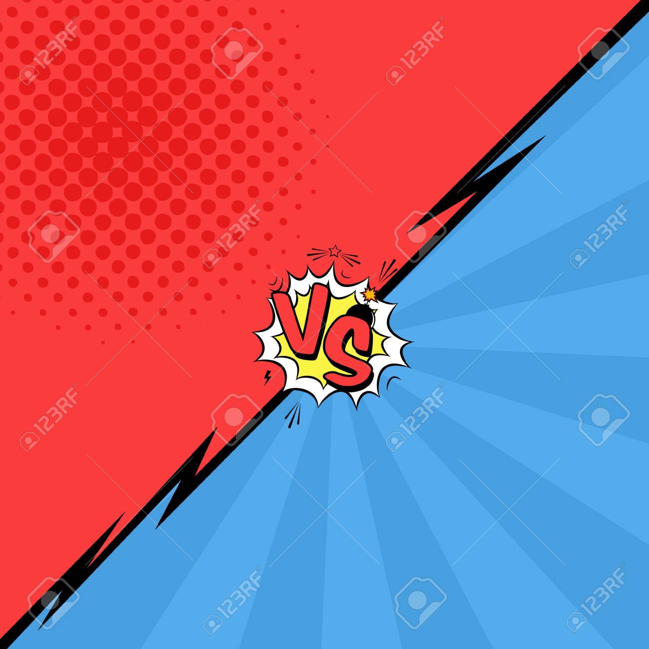 吹き出し コミック ポップなアート スタイルで爆発的な爆弾付きの文字対のベクトル イラストのイラスト素材 ベクタ Image 吹き出し コミック ポップなアート スタイルで爆発的な爆弾付きの文字対のベクトル イラストのイラスト素材 ベクタ Image
