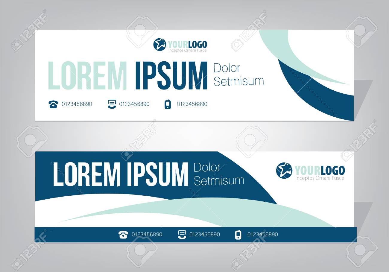 horizontal banner design template