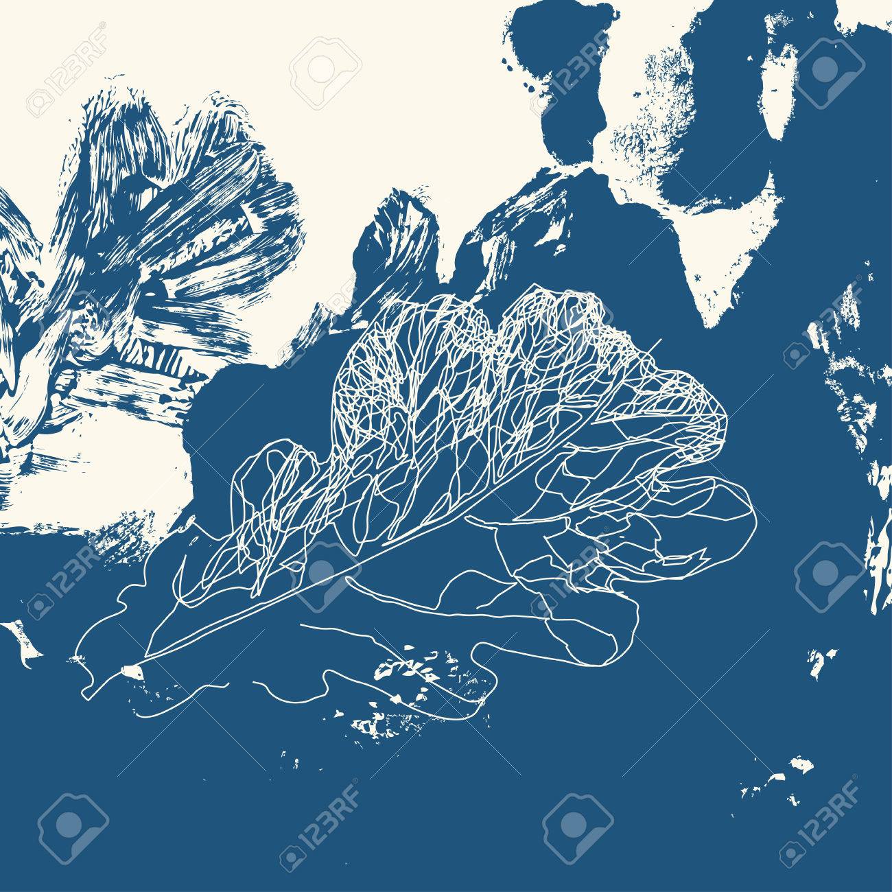 autumn defoliation in the nature foliage of oak leaf background