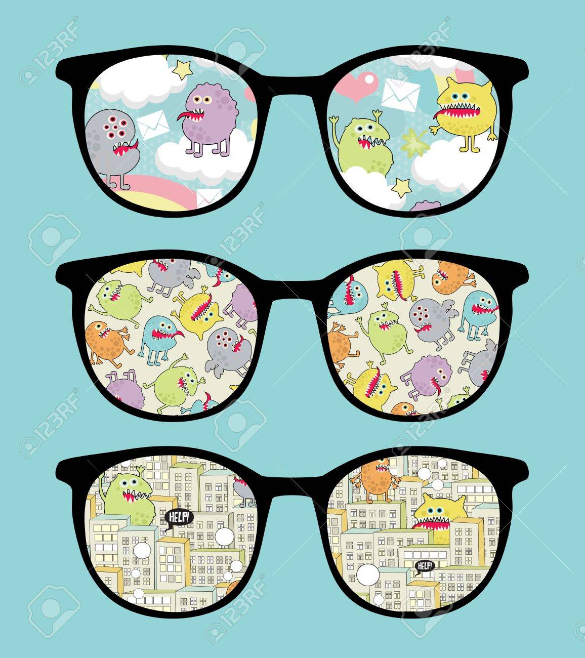 Lunettes De Soleil Laides Drôles Illustration de Vecteur Lunettes De Soleil Laides Drôles Illustration de Vecteur