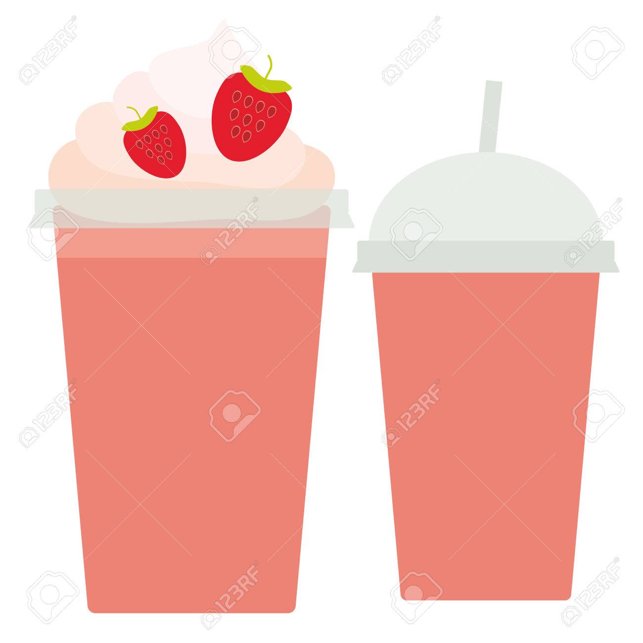 Download Strawberry Take Out Smoothie Transparent Plastic Cup With Straw Royalty Free Cliparts Vectors And Stock Illustration Image 70055625