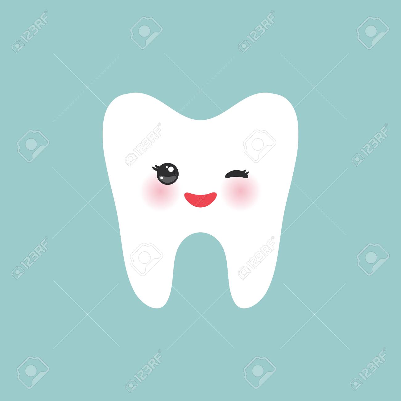 Color saludable de los dientes