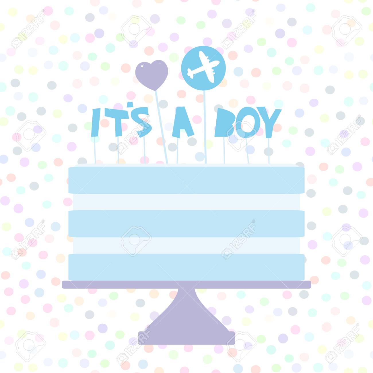 its a boy sweet blue cake blue cream heart plane baby shower
