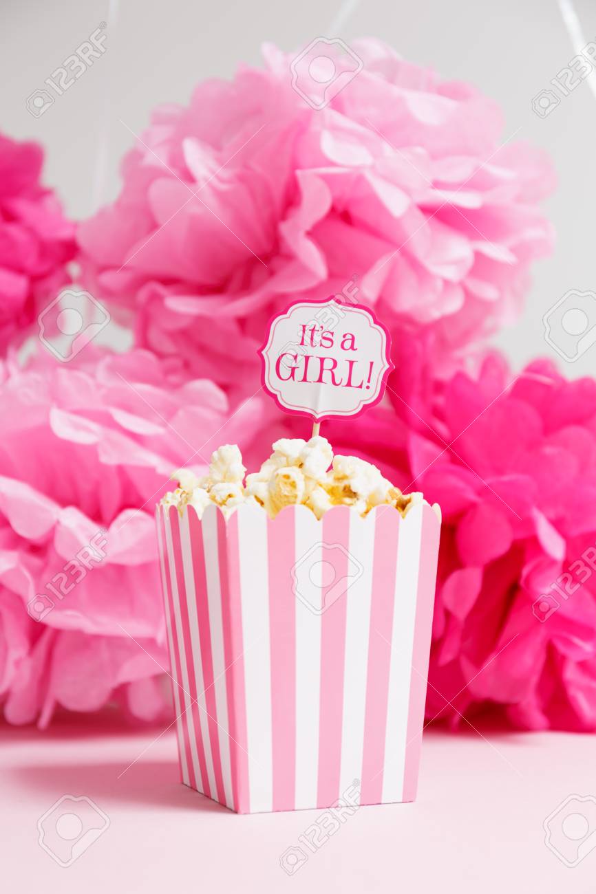 baby shower popcorn bags