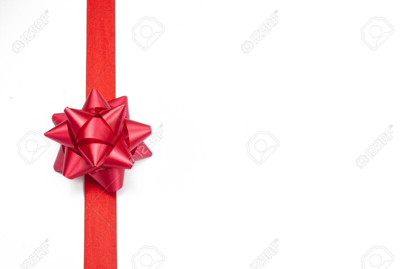 elegant festive knotted bow ribbon for gift red on isolated white background for valentine's day and new year - 162659310 elegant festive knotted bow ribbon for gift red on isolated white background for valentine's day and new year - 162659310