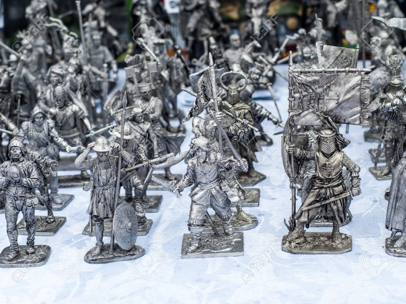 silver toy soldiers