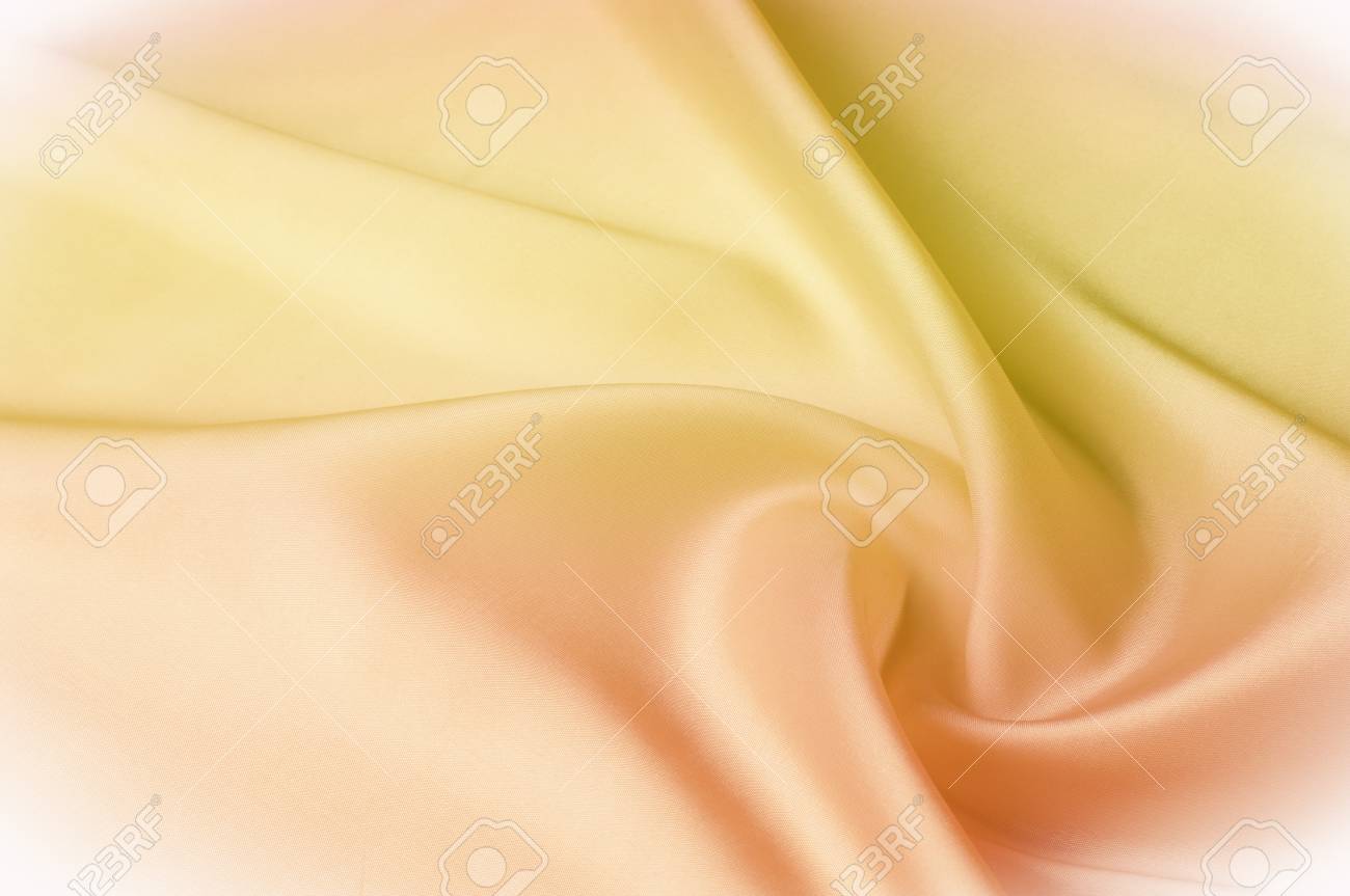 ファブリックのテクスチャ背景 ベージュのファブリック セピア色パステル イエロー クリーム ベージュの色合いのシルクの織物壁紙模様背景 素敵な自然テクスチャ織物 の写真素材 画像素材 Image