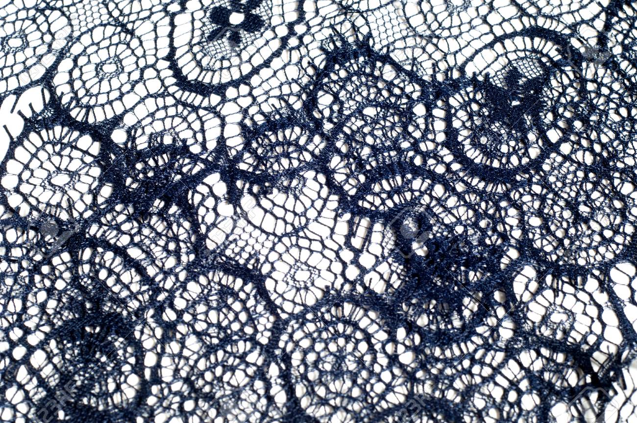 midnight blue lace fabric