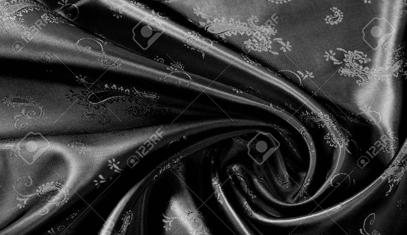 black silk chiffon