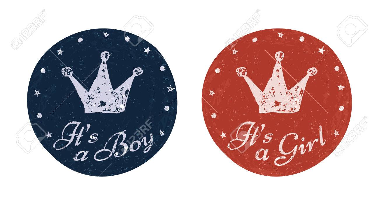 its a boy and its a girl labels for banner scrapbook greeting