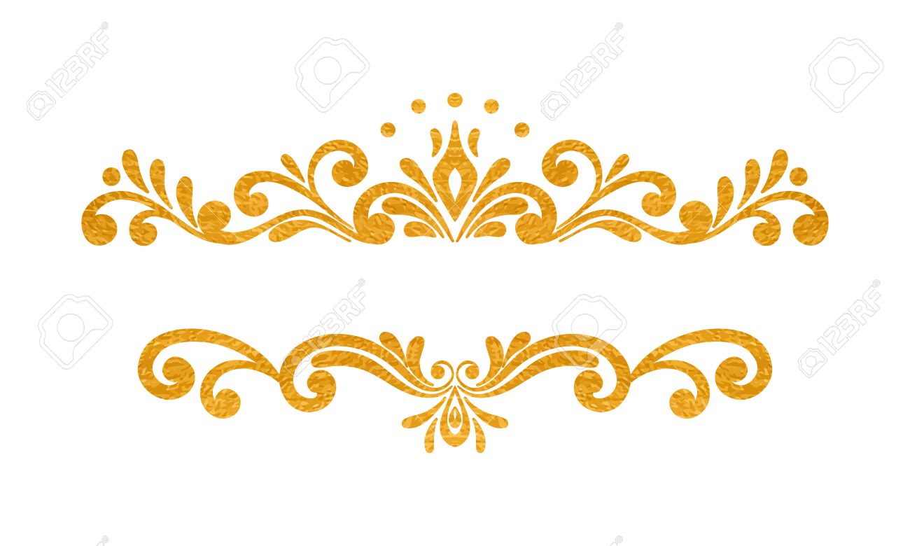 elegant luxury vintage gold