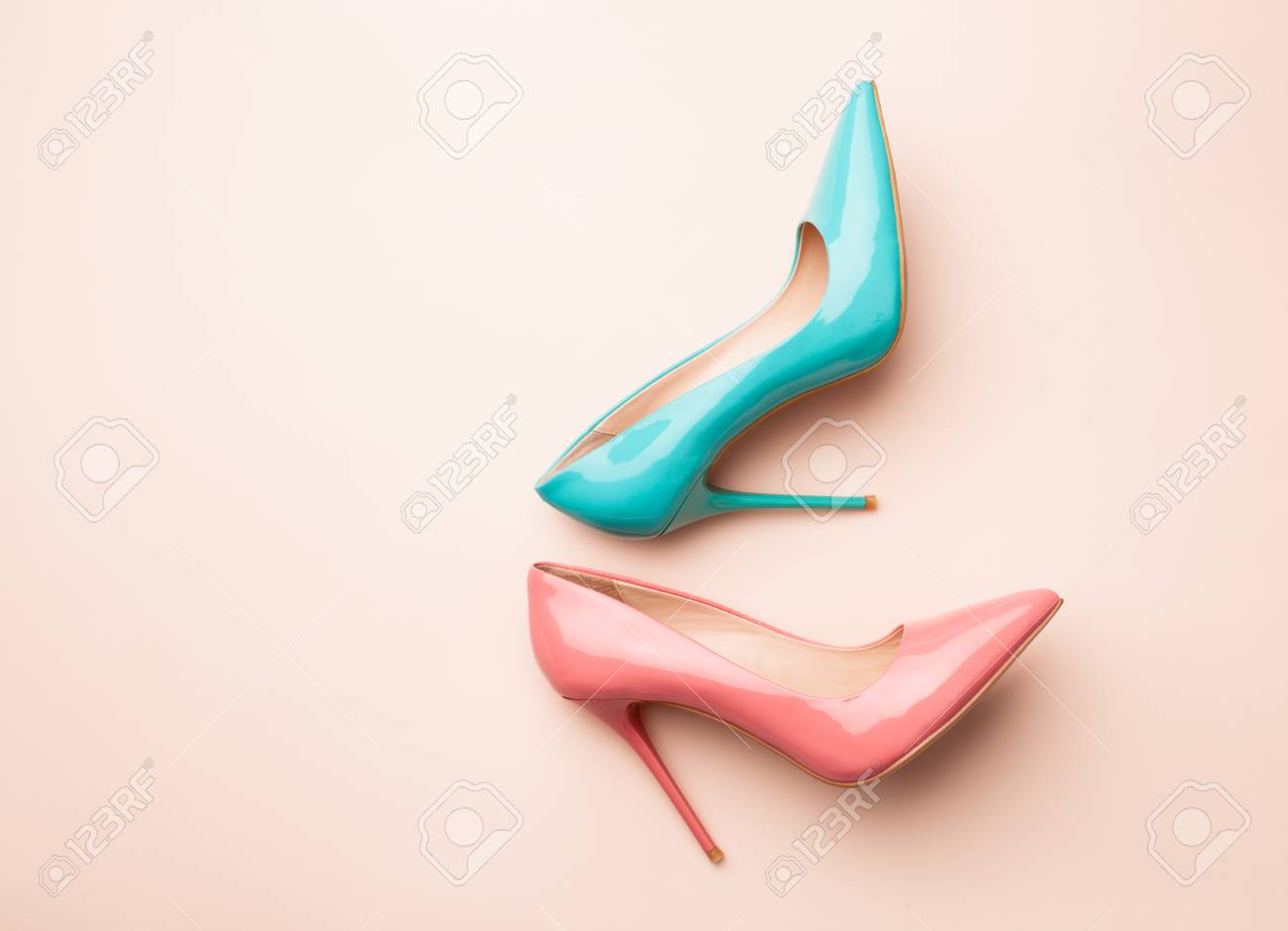 bright colored heels