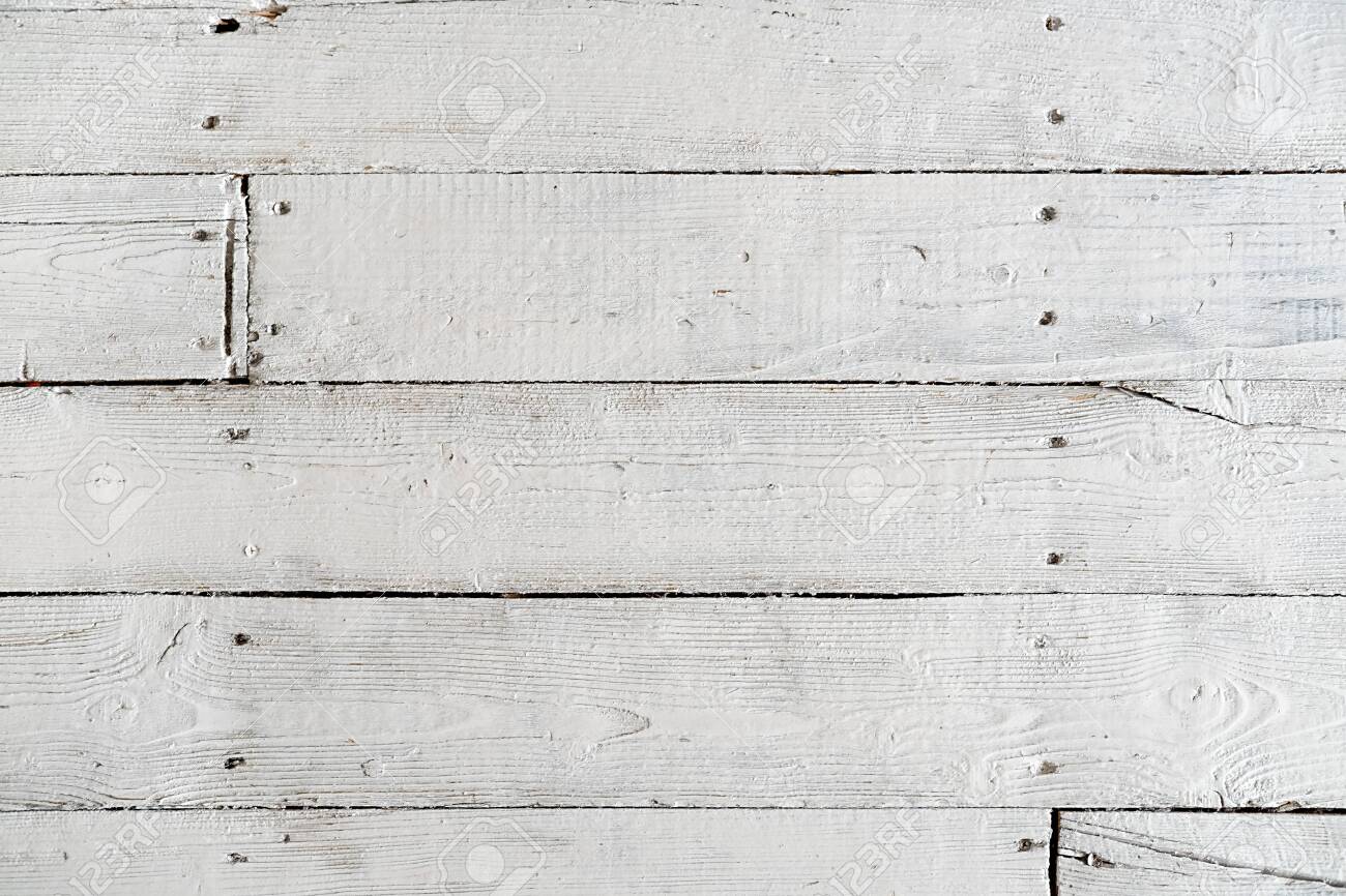 Texture of painted floor boards with white paint - 121497735 Texture of painted floor boards with white paint - 121497735