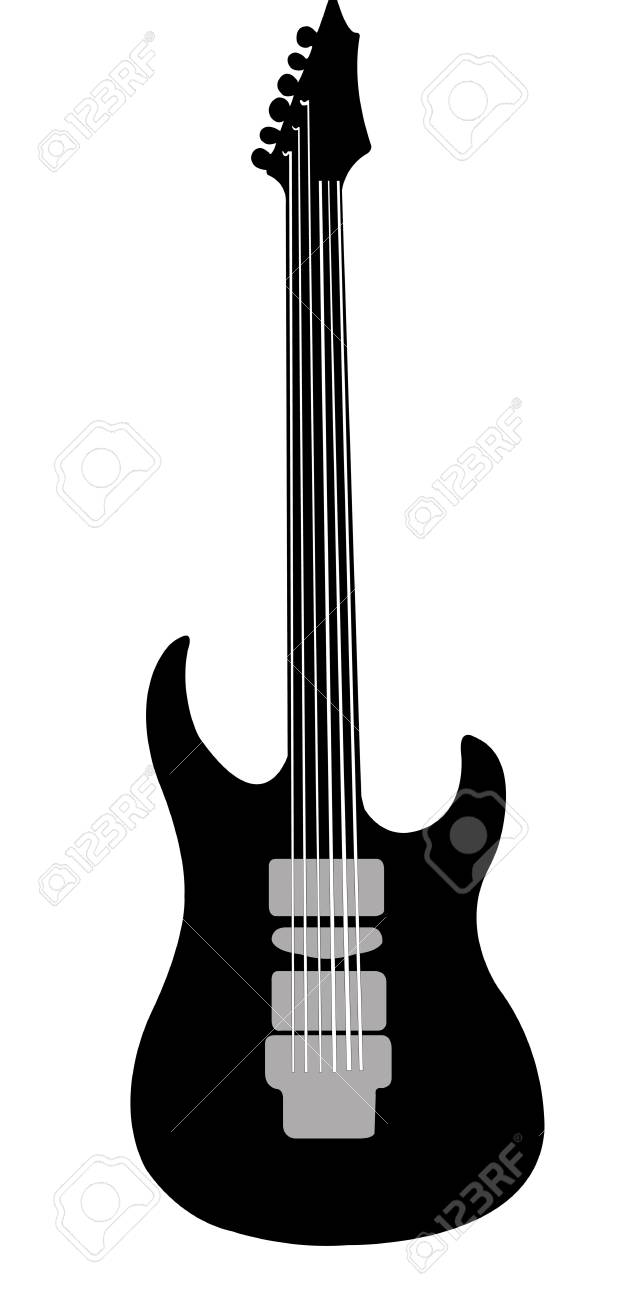 a guitar silhouette royalty free cliparts vectors and stock
