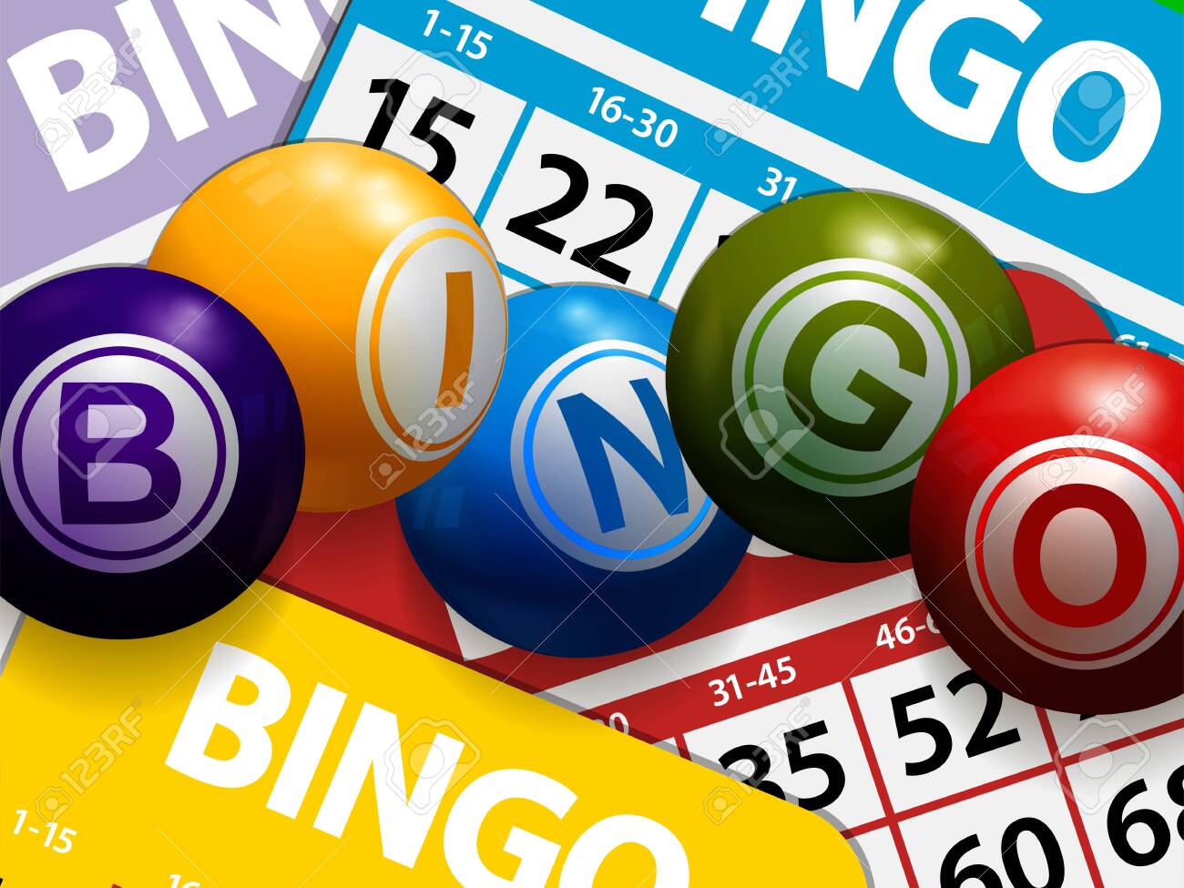 3D Illustration Of Bingo Balls Stating The Word Bingo Over Multicolored..  Royalty Free Cliparts, Vectors, And Stock Illustration. Image 139161117.