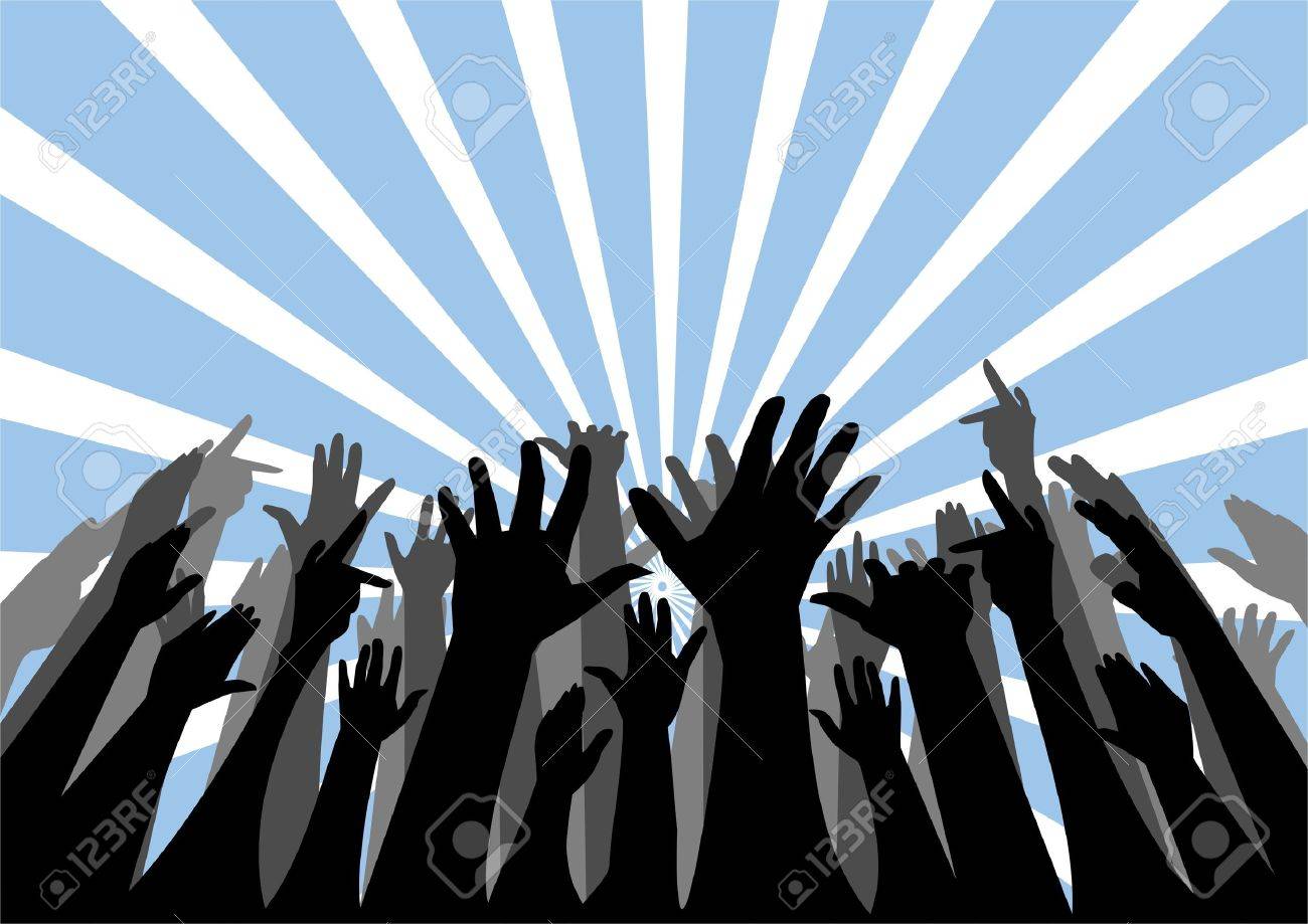 Vector Silhouette Of Group Of People Cheering Royalty Free Cliparts Vectors And Stock Illustration Image Vector Silhouette Of Group Of People Cheering Royalty Free Cliparts Vectors And Stock Illustration Image