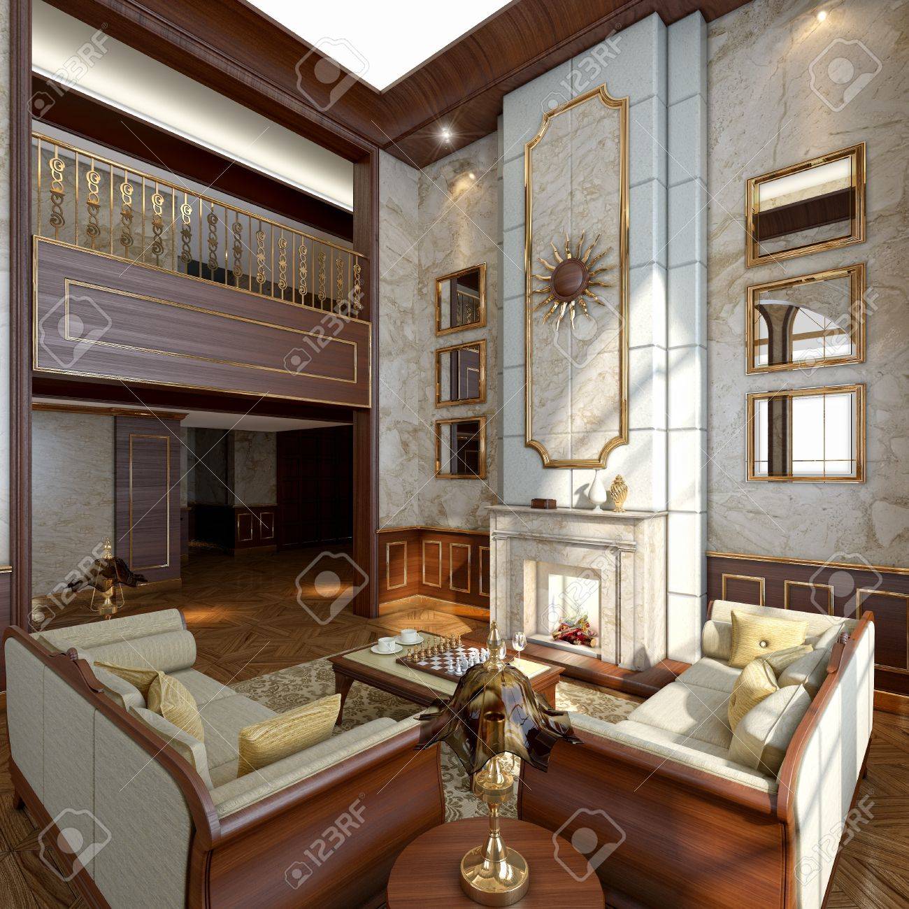 冬のモダンな高級インテリア の写真素材 画像素材 Image 1462