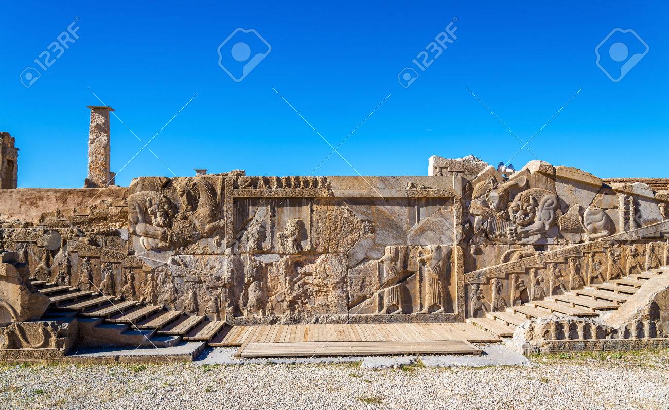 ペルセポリス イランの古代ペルシア語彫刻 の写真素材 画像素材 Image