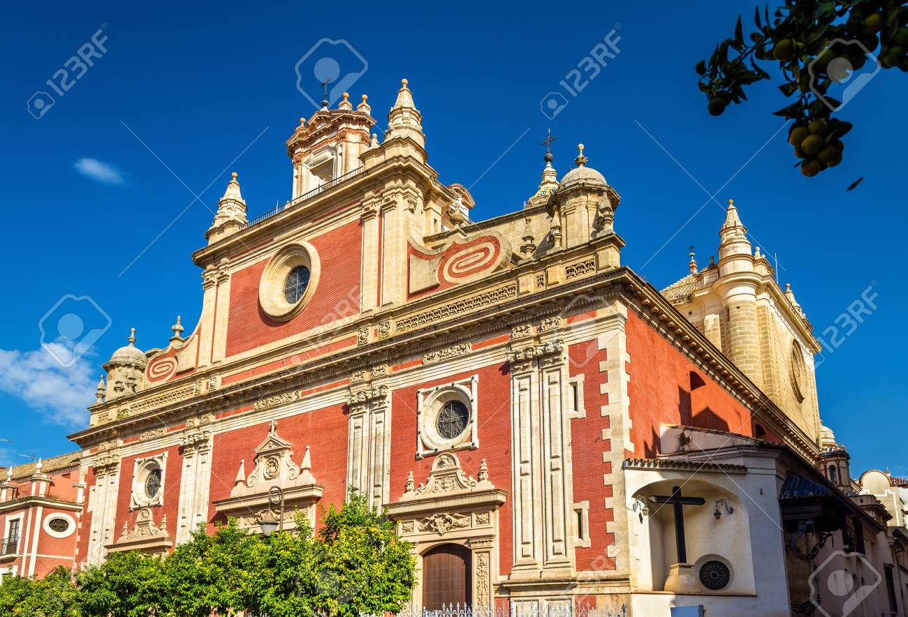 iglesia colegial del divino salvador a baroque style church stock