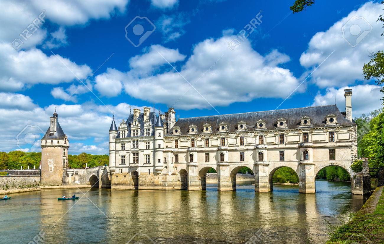 Chateau de Chenonceau on the Cher River - France - 79396932 Chateau de Chenonceau on the Cher River - France - 79396932