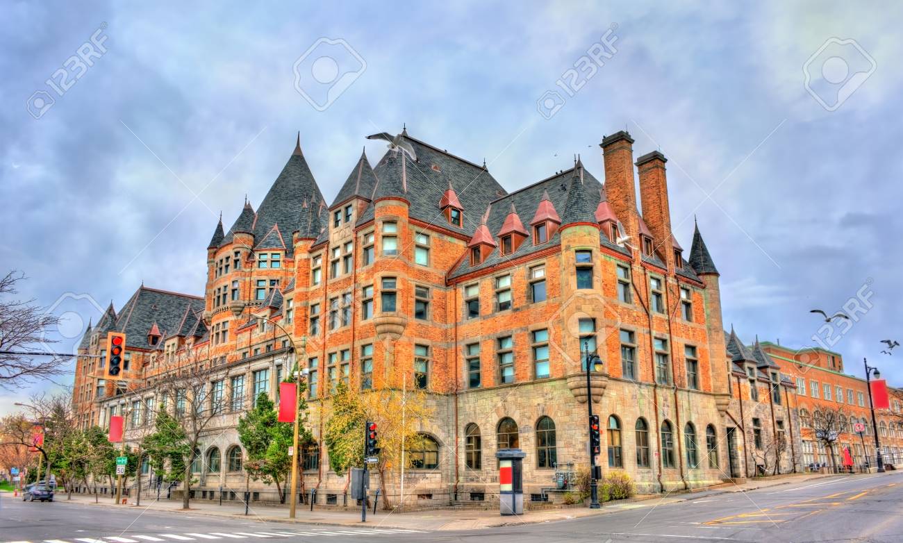 Place Viger, a historic hotel and train station in Montreal - Quebec, Canada. Built in 1898 - 84980839 Place Viger, a historic hotel and train station in Montreal - Quebec, Canada. Built in 1898 - 84980839