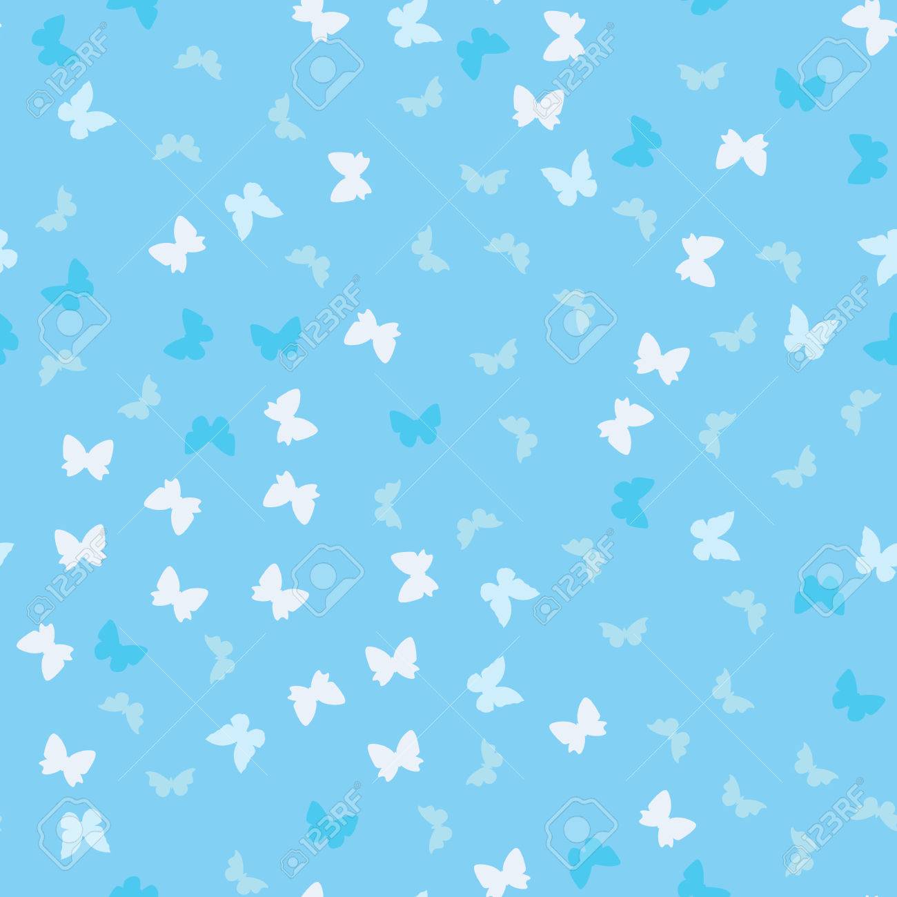 Motif De Papillons Transparents Bleu Bebe Clip Art Libres De Droits Vecteurs Et Illustration Image