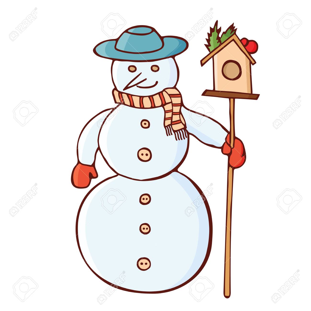 nesting snowman