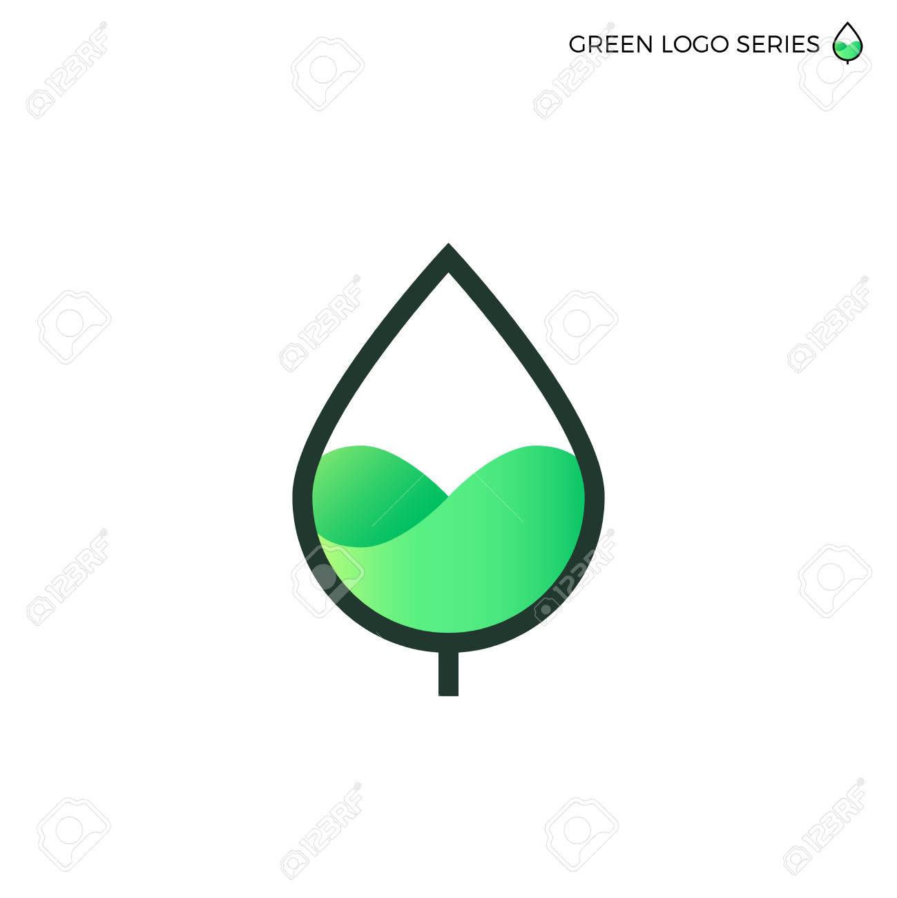 leaf logo green energy