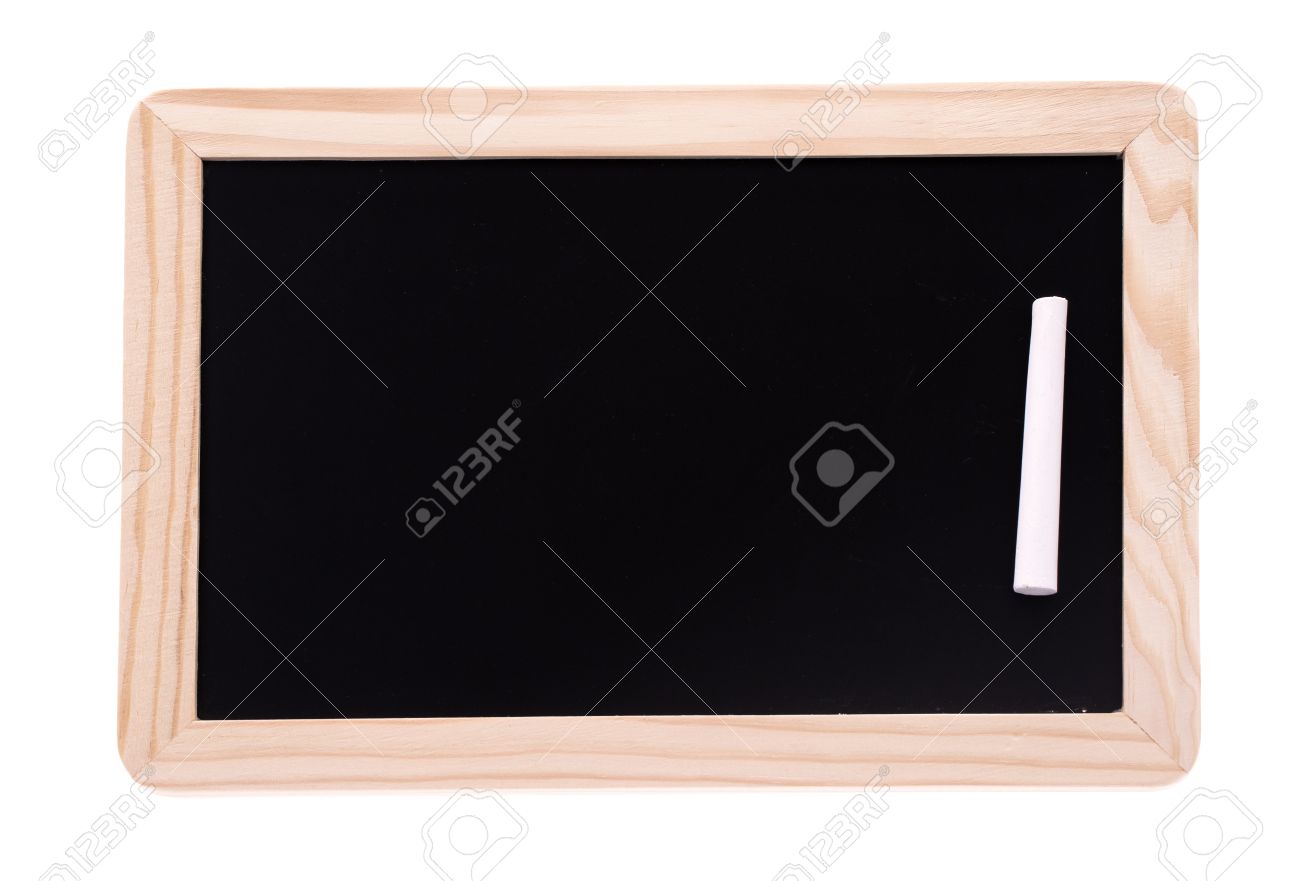 子供のミニ黒板白に対してそれをチョークで の写真素材 画像素材 Image