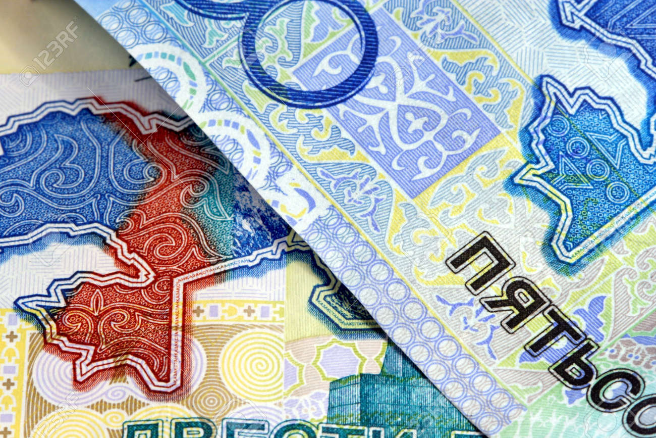 kazakhstan money close up