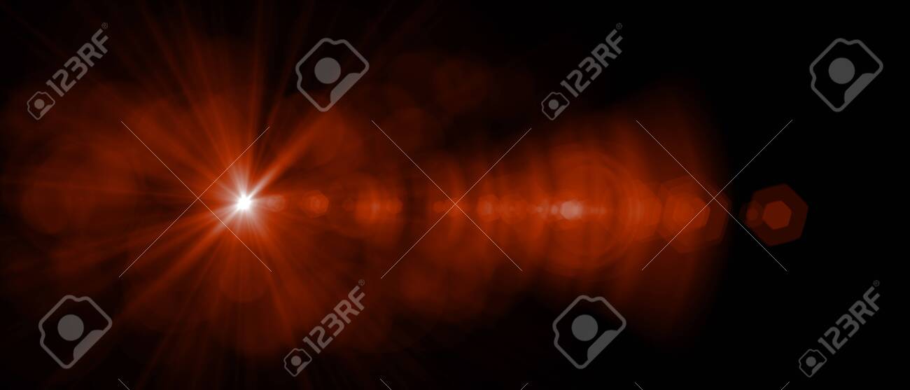 Abstract Light Flare Special Effect Over Black Background Sun Stock Photo Picture And Royalty Free Image Image