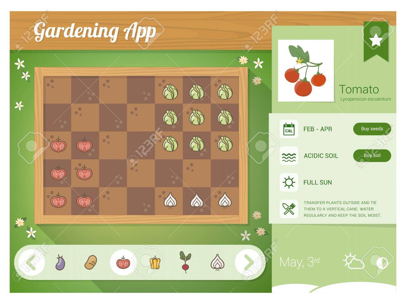 garden planner app with vegetables nutrition sheet rectangular gardening planner