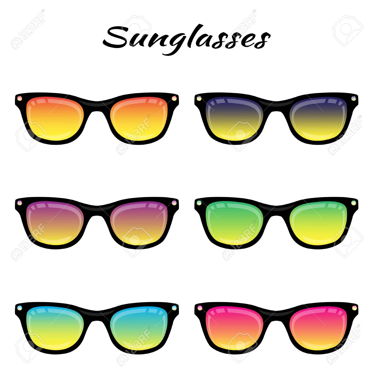 colored sunglasses
