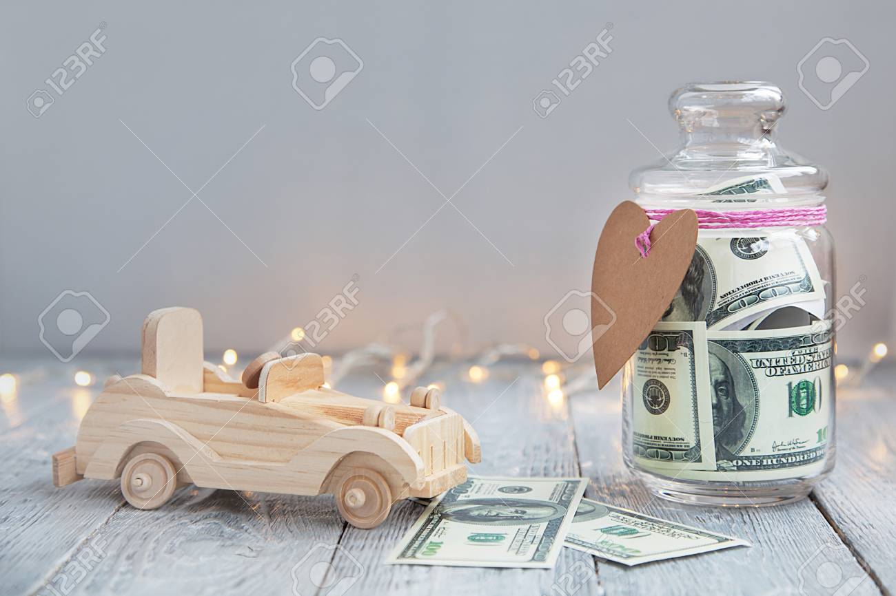 wooden toy money