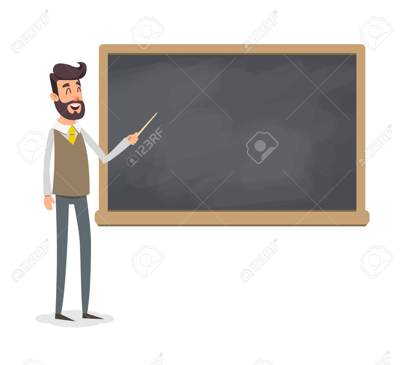 黒板漫画のキャラクターに近い教室の先生 のイラスト素材 ベクタ Image 70