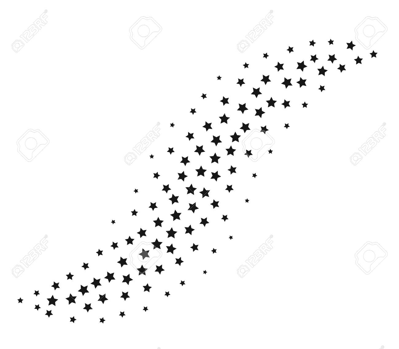 Start line. Simple magic stardust. Falling stars silhouette Isolated on white background. - 169711230 Start line. Simple magic stardust. Falling stars silhouette Isolated on white background. - 169711230