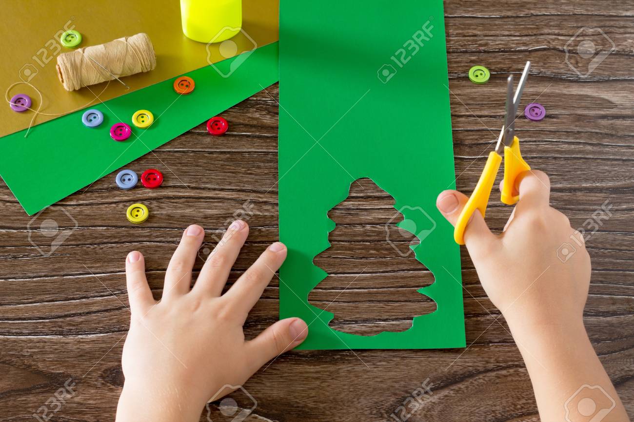 the child create christmas greeting cards paper festive fir how to create a christmas card