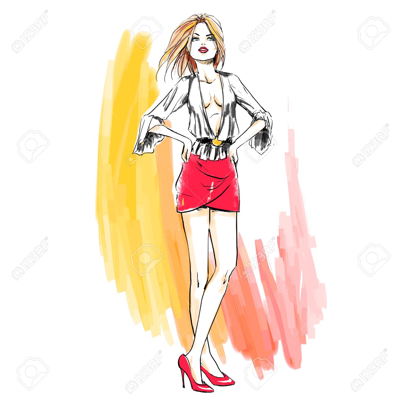 Summer dress sketches Summer dress sketches